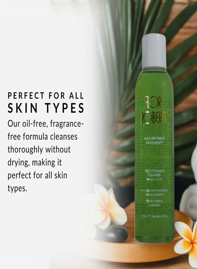 فلوري روبرتس غسول فلوري روبرتس الرغوي المنعش، غسول لطيف ومنقي للوجه للنساء ذوات البشرة السمراء أو الداكنة، جل منظف للبشرة العادية إلى الدهنية، مغذي ومرطب - Image 5